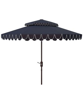 Safavieh Elegant Valance 9Ft Double Top Umbrella