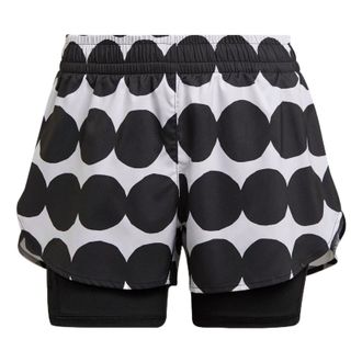 adidas (WMNS) adidas x Marimekko Marathon 20 Shorts Asia Sizing Black White GU2526