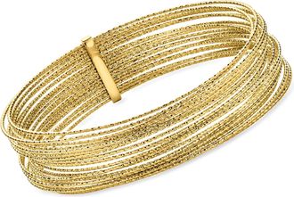 Ross-Simons Italian 14kt Yellow Gold-Plated Multi-Strand Bangle Bracelet
