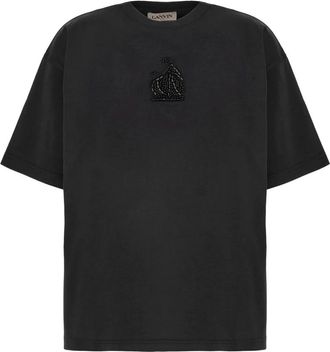 Lanvin T-shirt - Dames - T-shirts - Zwart - M - Tops