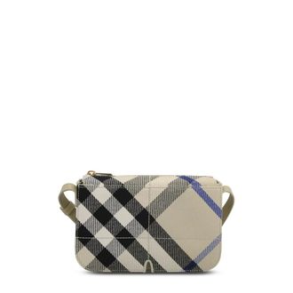 Burberry Embroidered Canvas Snip Crossbody Bag