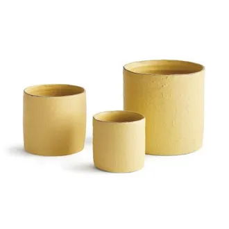 Napa Home & Garden Studio Cachepots Planters, Set of 3 in Yellow at Nordstrom
