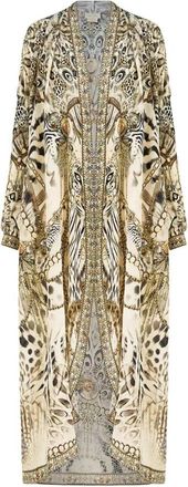 Camilla Lange Casual Jas Met Zakken - Dames - Strandmode - Veelkleurig - S/M - Wol - Badmode