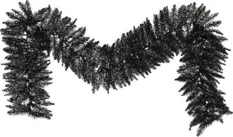 Vickerman 9Ft Black Fir Artificial Christmas Garland, Unlit