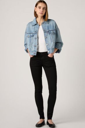 Levi's 710 Super Skinny Vaqueros - Mujer - 23X28 - Negro / Secluded Echo