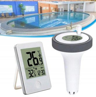 OEM Term&oacute;metro Para Piscinas, Resistente Al Agua Ip67 Y Con Doble Pantalla De Temperatura, Alcance De 60 M, Para Piscinas, Spas Y Acuarios