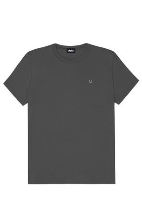 Dalix Womens Lil Smile Jersey Relaxed Tee in Asphalt at Nordstrom, Size Xx-Large