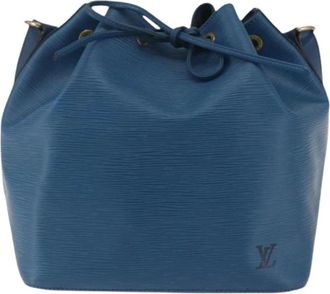 Louis Vuitton Pre-owned Bucket Bag - Dames - Vintage Tas - Blauw - ONE Size - Leer - Vintage