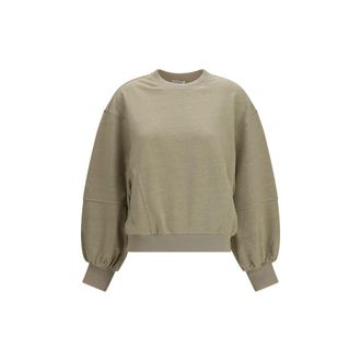 Brunello Cucinelli Beige Cotton Womens Sweatshirt