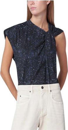 Isabel Marant T-shirt met ronde hals met korte mouwen - Dames - Tops zonder mouwen - Veelkleurig - S - Tops