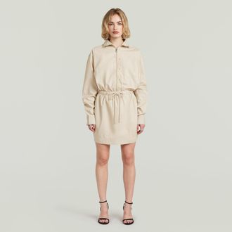 G-Star Utility Longsleeve Jurk - Beige - Dames