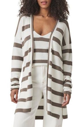 Splendid Octavia Stripe Longline Cardigan in Pine Bark Strpe at Nordstrom Rack, Size Medium