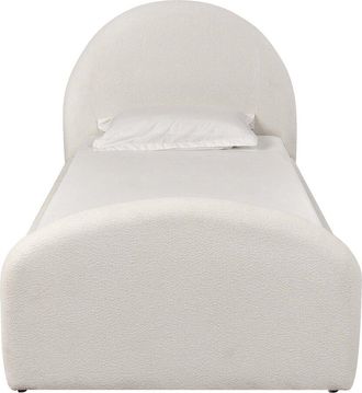 TOV Furniture Tov Furniture Moon Cream Boucle Twin Trundle Bed