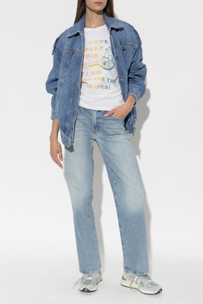 Mother T-shirt Boxy Goodie Goodie, Womens, Cream
