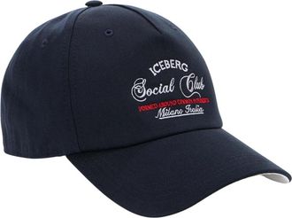 Iceberg Baseball Cap - Heren - Petten - Blauw - ONE Size - Katoen - Accessoires