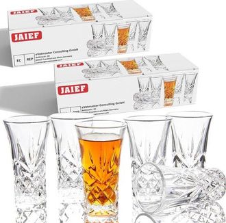 OEM Juego De 6 Vasos De Chupito Robustos Con Bases Pesadas