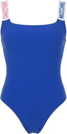 Moschino Badmode, Dames, Blauw, M, Eendelig badpak
