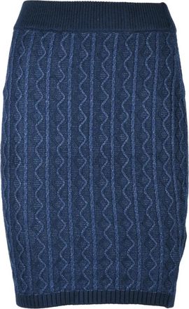 Guess Mini in maglia - Dames - Korte rokken - Blauw - XS - Polyester - Rokken