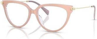 Michael Kors 53mm Cat Eye optical glasses in Beige at Nordstrom