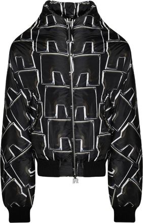 RRR123 Giacca con stampa astratta - Nero