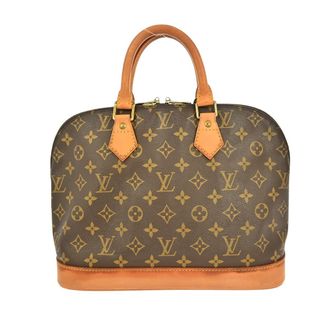 Louis Vuitton Alma Handbag Monogram Canvas Brown Canvas Handbag (Pre-Owned)