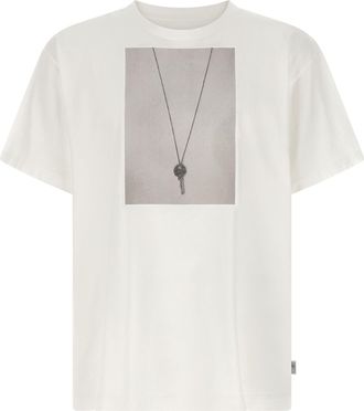 Maison Margiela Chiave T Shirt Bianco-Uomo