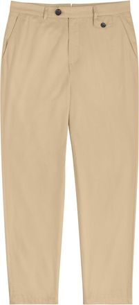 Oliver Spencer Fishtail Cotton Tapered-leg Trousers - Beige - 38 (W38 / Xxl)