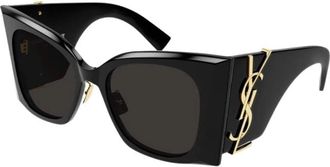 Saint Laurent M119/F Blaze Zonnebril - Dames - Zonnebrillen - Zwart - 53 MM - Nylon - Accessoires