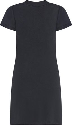 Balenciaga Womens Cotton Pique Polo Dress Black Cotton; Trim: Polyester