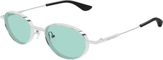 Alexander McQueen Panthos Zonnebril - unisex - Zonnebrillen - Grijs - 50 MM - Nylon - Accessoires