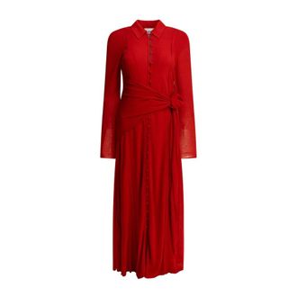 Ganni Mujer, Vestidos, Rojo, Talla: S