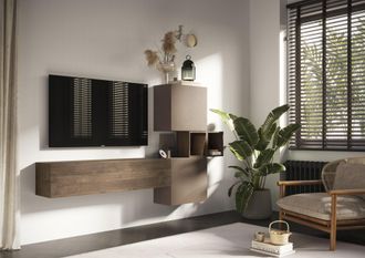 Inosign Wohnwand »Infinity, 4tlg. Breite 222 cm, Höhe variabel, Wohnwand« Spar-Set, 4 Stk. tlg