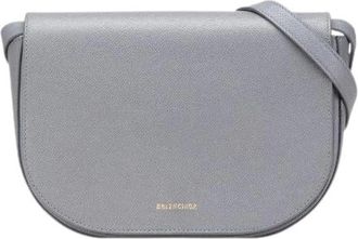 Balenciaga Pre-owned Cross Body Bags, female, Gray, Size: ONE SIZE Pre-owned Ville Day Bag Leather Shoulder Bag