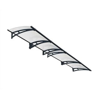 Palram Patio Cover Aquila Door Awning Canopy 4100 Clear - L412 cm - Grey