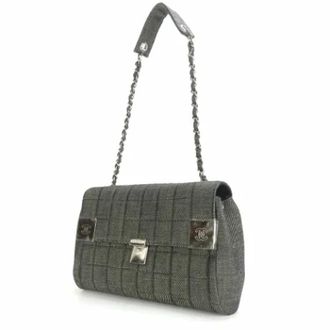 Chanel Pre-owned Denim chanel-bags - Dames - Pre-owned - Groen - Maat: ONE Size Denim