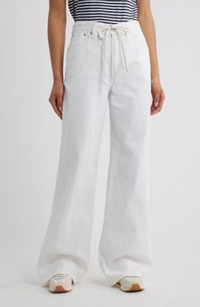 Madewell Ultimate Wide Leg Jeans in Tile White at Nordstrom, Size 25