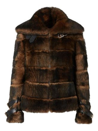 Fendi Brown Zipped Jacket