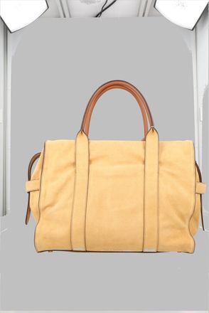 Marc Jacobs Womens Handbag Dakota Suede Beige Cow Leather Handbags Hand Bags