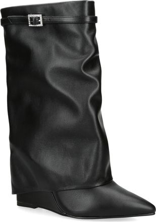 Steve Madden Womens Shocker Black Boots - Size UK 4