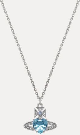 Vivienne Westwood Ariella Pendant Necklace Platinum-aquamarine-cz-light-sapphire-black Platinum-aquamarine-cz-light-sapphire-black Women