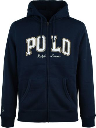 Ralph Lauren Blue Sweatshirt With Hood And Zipper