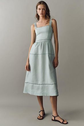 Reformation Everett Linen Midi Dress
