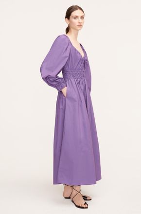 Rebecca Taylor Poplin Smocked Waist Dress