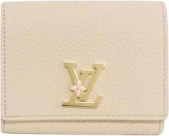 Louis Vuitton Pre-owned Wallets, female, Beige, Size: ONE SIZE Pre-owned Leather wallets