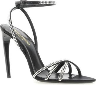 Saint Laurent High Heel Sandalen - Dames - Sandalen met hakken - Zwart - 36 1/2 EU - Schoenen