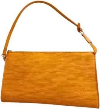 Louis Vuitton Pre-owned Shoulder Bags, female, Yellow, Size: ONE SIZE Pre-owned Vintage Pouch