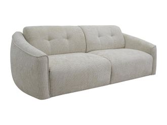 Vente-Unique Divano Letto 4 Posti Express In Tessuto Testurizzato Beige Letto 160 Cm Materasso 16 Cm Memory Foam - Asufa