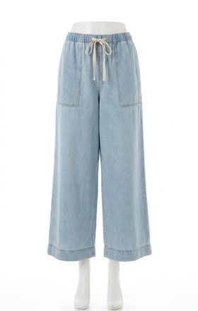Z Supply Daycation Denim Utility Pant In Coastal Water