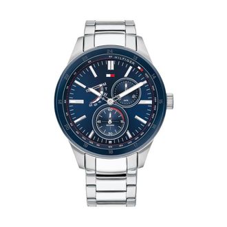 Tommy Hilfiger Accessoires, Heren, Grijs, ONE Size, Austin Chronograph Horloge