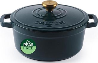 Salter Cacerola De Hierro Fundido Salter Bw13771gr Chester De 3,4 L Y 24 Cm, Color Verde